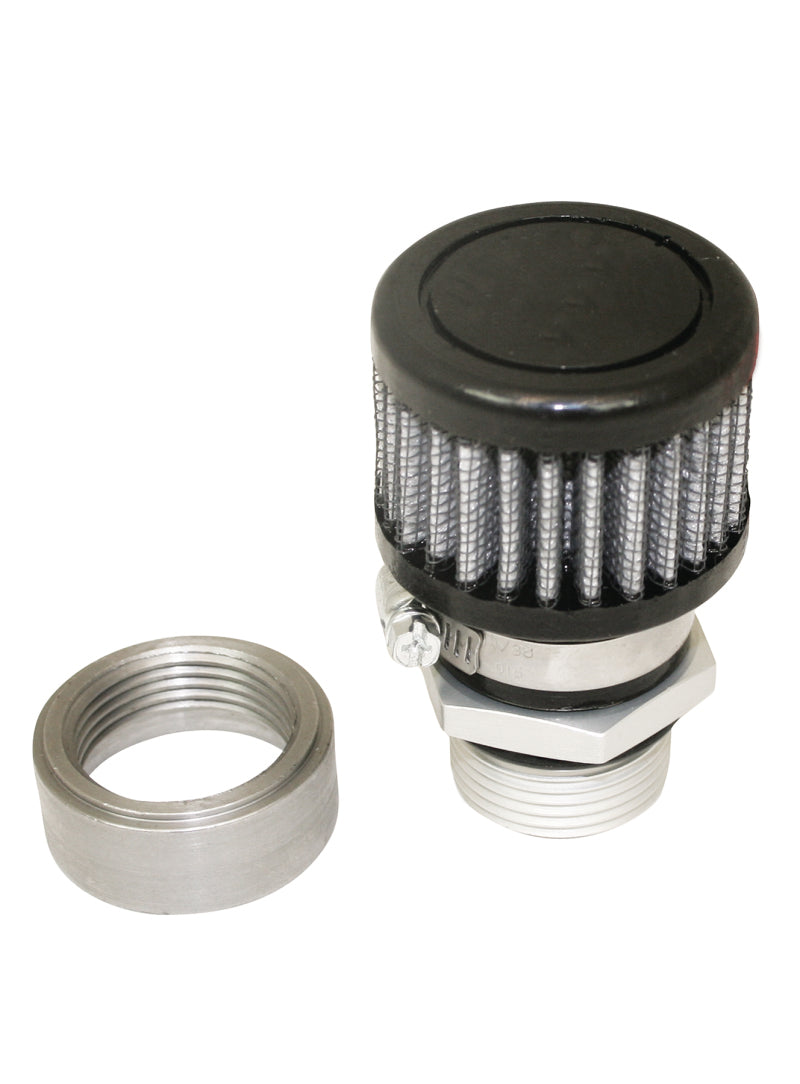 Moroso Weld-On Valve Cover Breather Kit - Steel Valve Covers - Black Finish 68851 68851 Photo - Primary