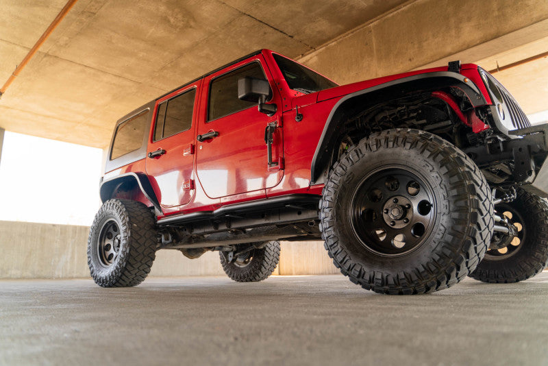 DV8 Offroad 07-18 Jeep Wrangler JK (4 Door Only) OE Plus Side Steps SRJK-08 SRJK-08 Photo - Unmounted