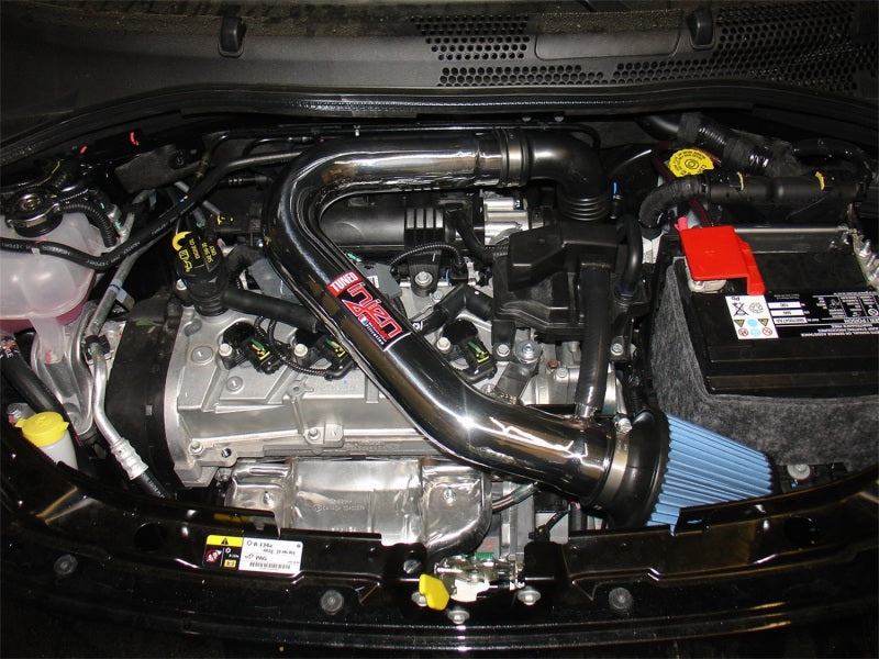 Injen 13 Fiat 500 1.4L 4cyl Polished Short Ram Intake w/ Mr Tech SP5022P Photo - Mounted