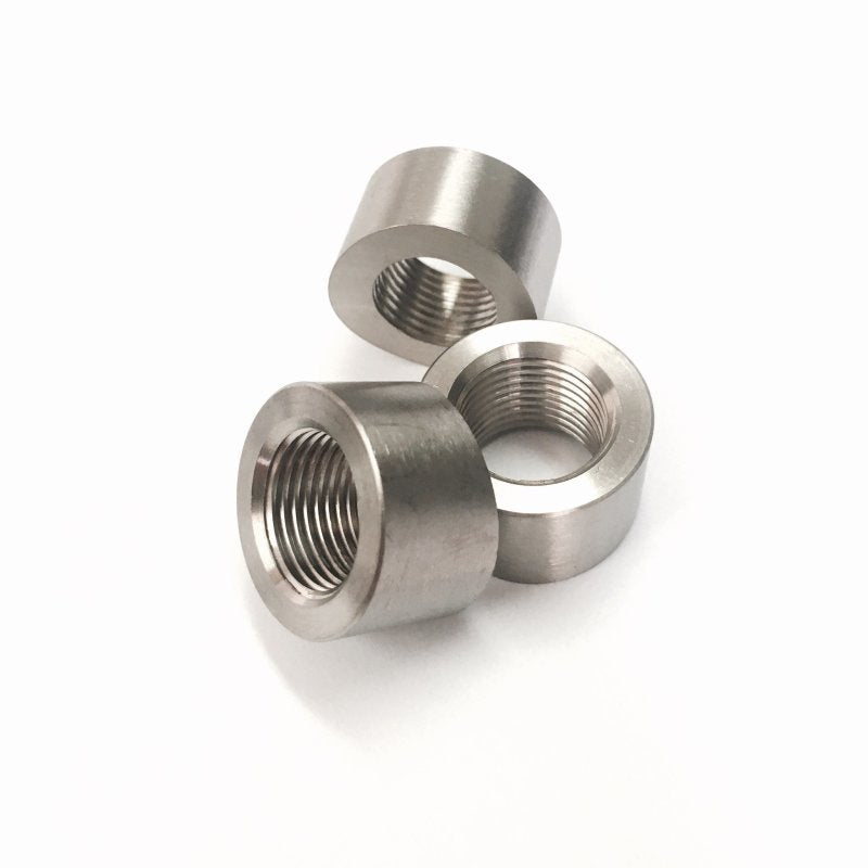 Ticon Industries 3/8in NPT Titanium Sensor Bung 1.5in to 5in Tubing - Coped End 104-00600-6000 104-00600-6000 Photo - Primary