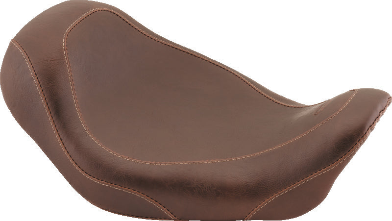Mustang Motorcycle Mustang 06-17 Harley Dyna Wide Tripper Solo Seat - Distressed Brown 76702 76702 Photo - Primary