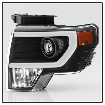 SPYDER xTune Ford F150 Projector Headlights - Light Bar DRL - Black PRO-JH-FF15009-LBDRL-BK 9037252 9037252 Photo - Unmounted