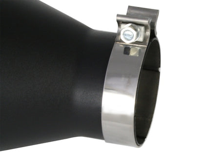 aFe MACH Force-Xp 4in 409 Stainless Steel Exhaust Tip - 4 In x 7 Out x 18 49-92023-B Photo - Unmounted