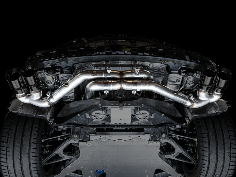 AWE Tuning 2020 Chevrolet Corvette (C8) Track Edition Exhaust - Quad Diamond Black Tips 3020-43086 3020-43086 Photo - out of package