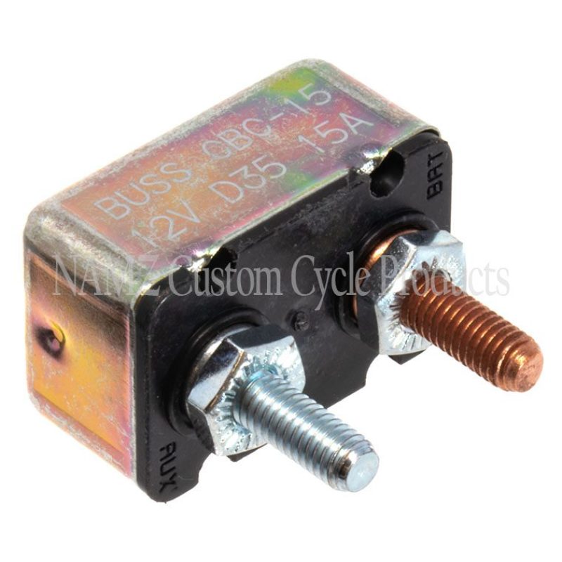NAMZ Universal 15-AMP Circuit Breaker 10/32in. Studs - Single (OEM 74589-73) NCB-1501 NCB-1501 Photo - Primary