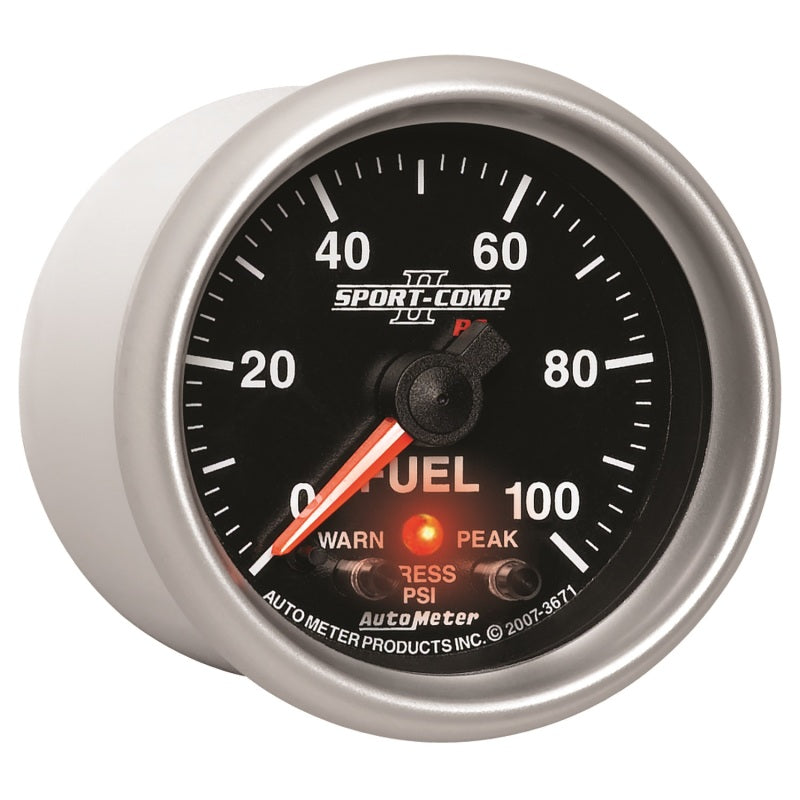 Autometer 2-1/16" Fuel Pressure, 0-100 Psi, Stepper Motor, Sport-Comp II 3671 User 5