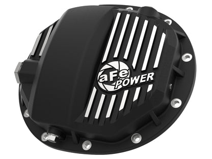 aFe Power Pro Series AAM 9.5/9.76 Rear Diff Cover Black w/Mach Fins 14-19 GM Silverado/Sierra 1500 46-71120B 46-71120B Photo - Primary
