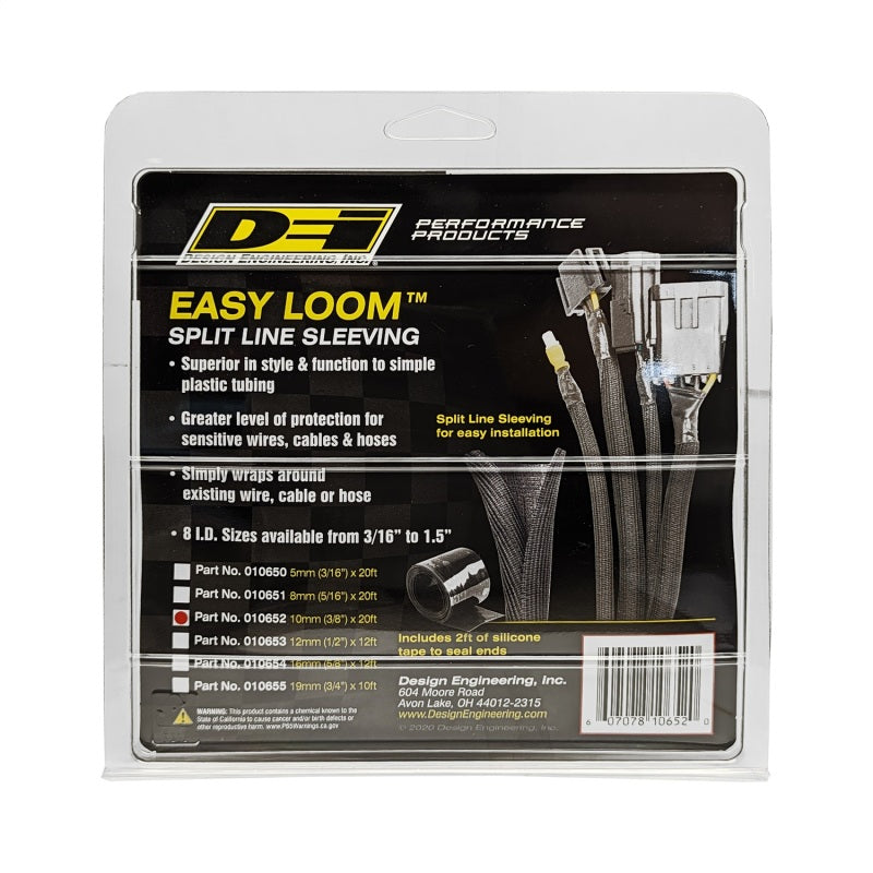 DEI Split Wire Sleeve Easy Loom 10mm-3/8in x 20 Black 10652 10652 Photo - Unmounted