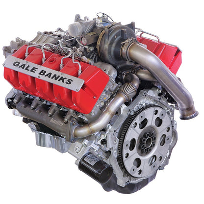 Banks Power Racing Exhaust Manifold 01-16 Duramax LBZ-LML Race Ported (Hardware Not Included) 51007 51007 Photo - Mounted