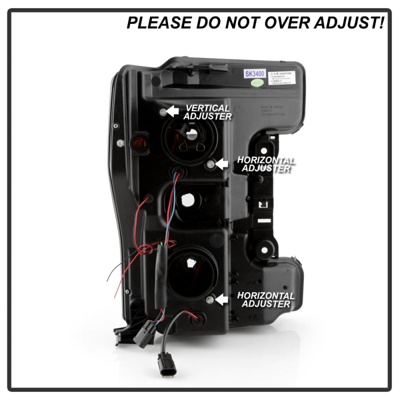 Spyder 17-18 Ford F250/F350/F450 Halogen Model Only -White Light Bar- Black- PRO-YD-FS17HALSI-BK 5087850 5087850 User 5