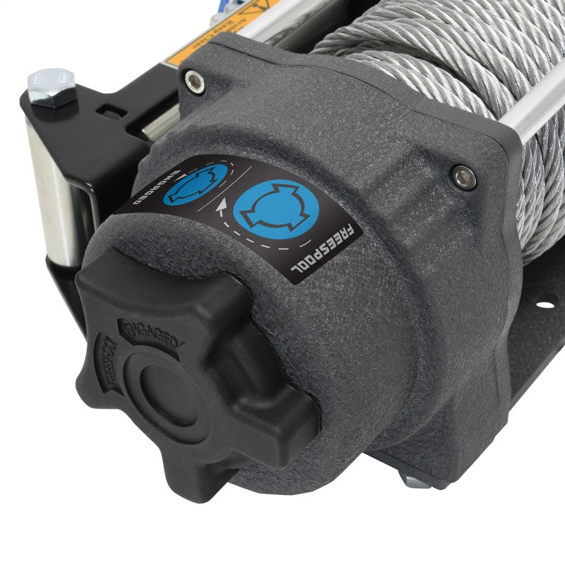 Superwinch 4500 LBS 12V DC 15/64in x 50ft Steel Rope Terra 4500 Winch - Gray Wrinkle 1145260 1145260 Photo - Unmounted