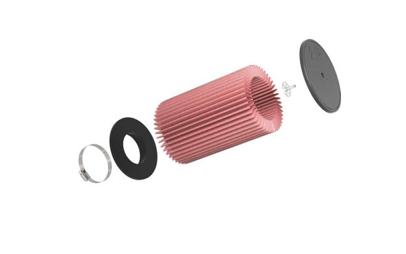 K&N Engineering K&N Universal Clamp-On Air Filter 4-1/8in FLG 7-3/8in B 7in T W/STUD 11-1/2in H RU-5181 RU-5181 Photo - out of package