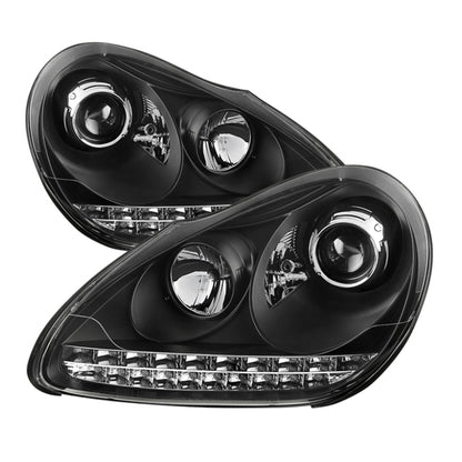 Spyder Porsche Cayenne 03-06 Projector Xenon/HID Model- DRL LED Blk PRO-YD-PCAY03-HID-DRL-BK 5080967 5080967 Photo - Primary