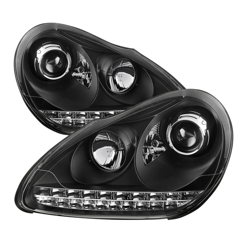 Spyder Porsche Cayenne 03-06 Projector Xenon/HID Model- DRL LED Blk PRO-YD-PCAY03-HID-DRL-BK 5080967 5080967 Photo - Primary