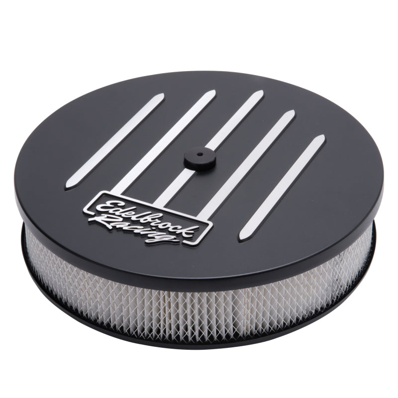 Edelbrock Air Cleaner, Racing Series, Round, Aluminum Top, Cloth Element, 14" Di 41663 Photo - out of package