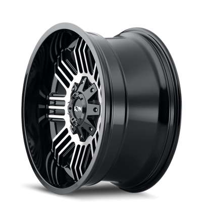 ION Wheels ION Type 144 20x10 / 8x170 BP / -19mm Offset / 125.2mm Hub Black/Machined Wheel 144-2170B 144-2170B Photo - Primary