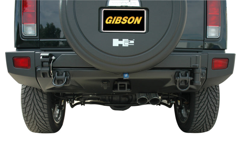 Gibson 08-09 Hummer H2 Base 6.2L 2.25in Cat-Back Dual Sport Exhaust - Stainless 612001 612001 Illustration Guide