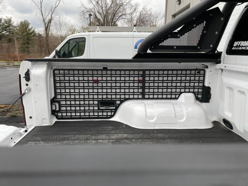 BuiltRight Industries 2019+ Ford Ranger 6ft Bed Bedside Rack System - Driver Front Panel 102407 102407 Photo - Close Up