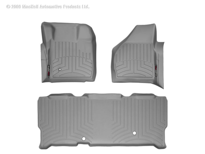 WeatherTech WT FloorLiner - Rear - Grey Floor Mats Floor Mats - Rubber main image