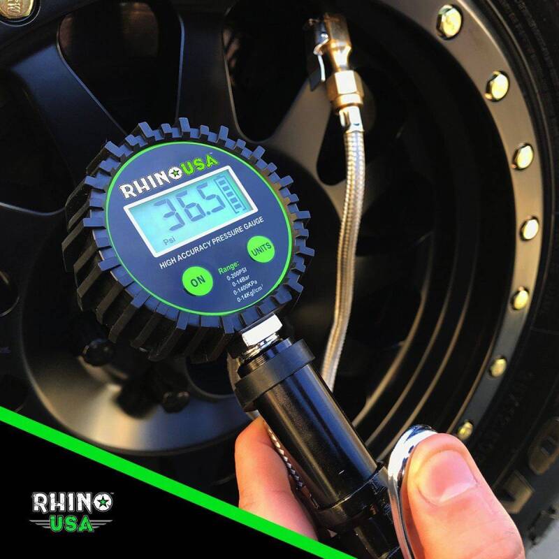 Rhino USA 200 Psi Digital Tire Inflator Gauge RGAUGE-0200 RGAUGE-0200 User 3
