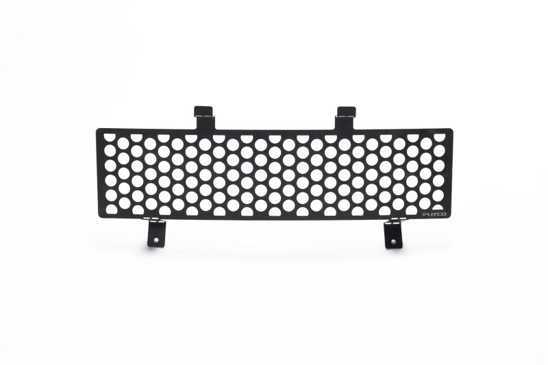 Putco 11-16 Ford SuperDuty - Stainless Steel Black Punch Design Bumper Grille Inserts 88165 88165 Photo - Primary