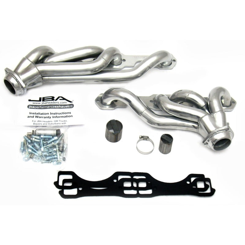 JBA 87-91 Chevrolet Blazer 5.0L/5.7L w/o A.I.R. 1-5/8in Primary Silver Ctd Cat4Ward Header 1830S-4JS 1830S-4JS Photo - Primary