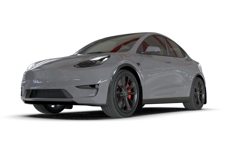 Rally Armor 20-22 Tesla Model Y Black Mud Flap - Metallic Black Logo MF72-UR-BLK/MBK MF72-UR-BLK/MBK User 1