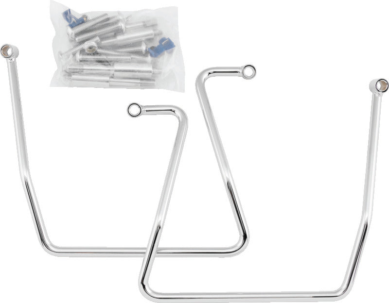 Bikers Choice 91-17 FXD Chrome Saddlebag Supports Pr 564234 564234 Photo - Primary