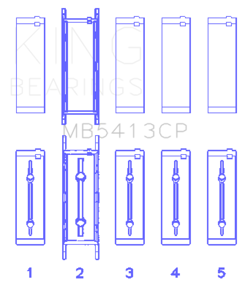 King Engine Bearings KING Main Bearings Engine Components Bearings main image