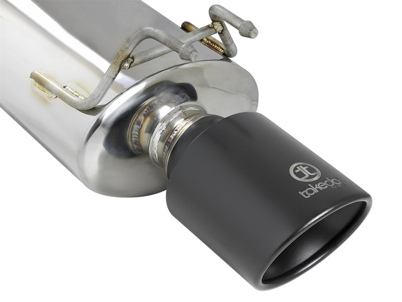 aFe Takeda Exhaust 304SS Dual Cat-Back w/ Black Tips 13-17 Honda 49-36605-B Photo - Unmounted