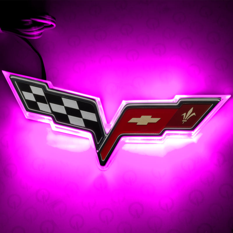 ORACLE Lighting Oracle Chevrolet Corvette C6 Illuminated Emblem - Pink 3099-009 3099-009 Photo - Primary
