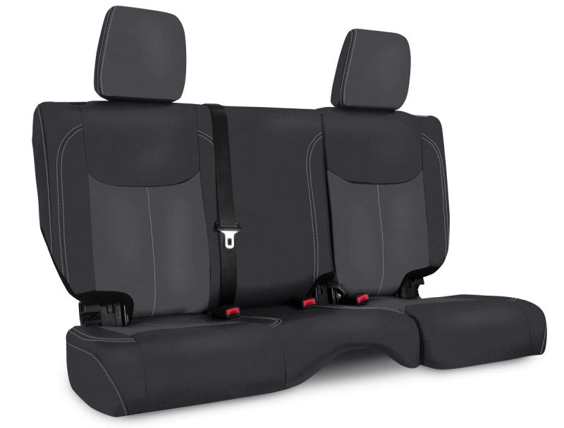 PRP Seats PRP 13-18 Jeep Wrangler JKU Rear Seat Cover/4 door - Black/Grey B024-03 B024-03 Photo - Primary