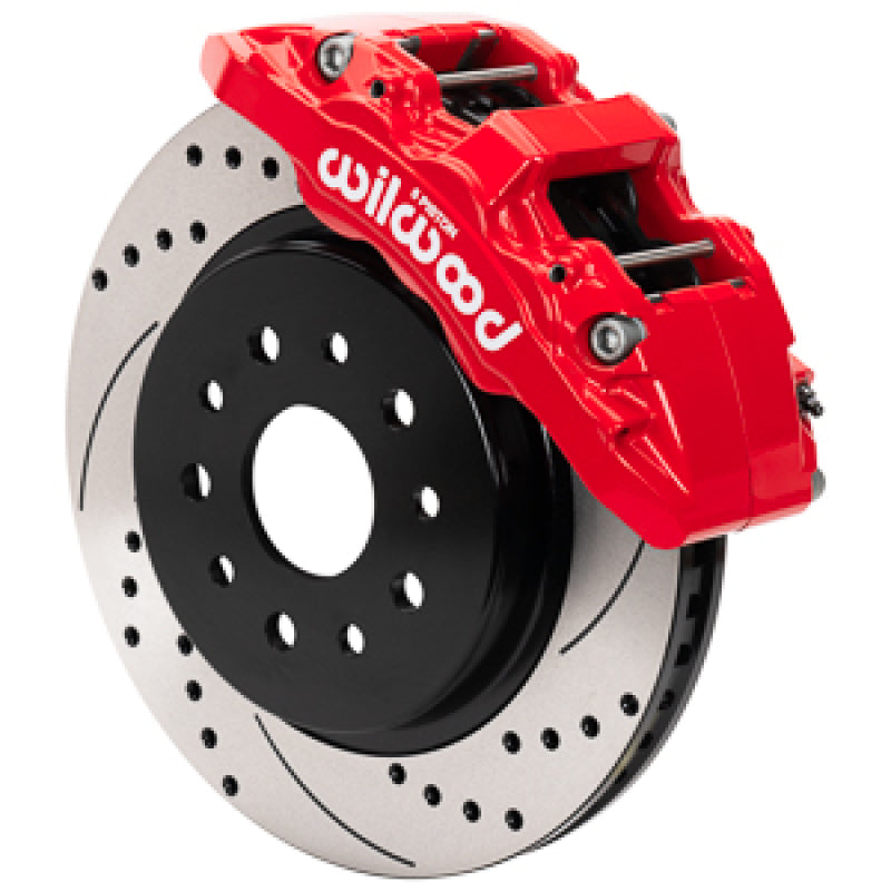 Wilwood 19-20 Jeep Wrangler (JL)/20-22 Jeep Gladiator (JT) Aero6-DM Front Brake Kit - D&S - Red 140-17275-DR