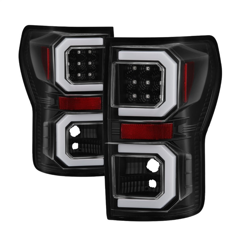 Spyder 07-13 Toyota Tundra V2 Light Bar LED Tail Lights - Black ALT-YD-TTU07V2-LB-BK 5085368 5085368 Photo - Primary