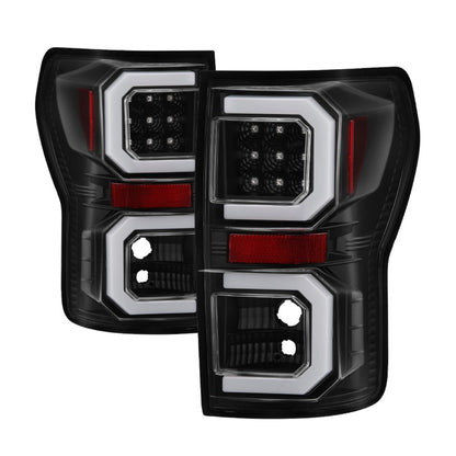 Spyder 07-13 Toyota Tundra V2 Light Bar LED Tail Lights - Black ALT-YD-TTU07V2-LB-BK 5085368 5085368 Photo - Primary