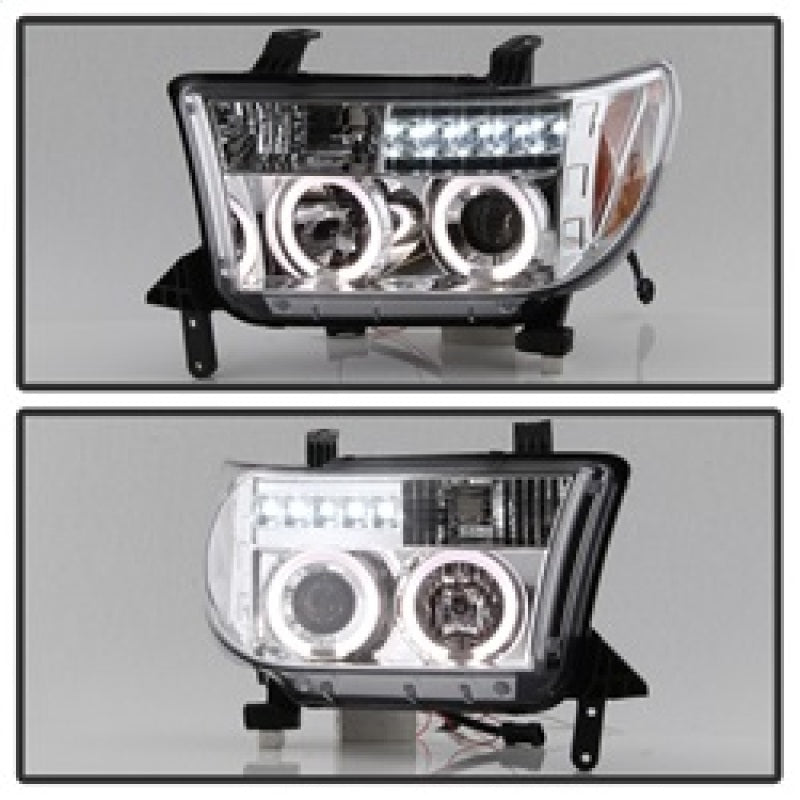 Spyder Toyota Tundra 07-13 Projector Headlights LED Halo LED Chrm PRO-YD-TTU07-HL-C 5012036 5012036 Photo - Unmounted