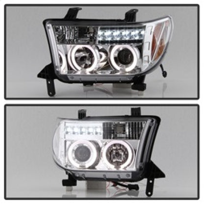 Spyder Toyota Tundra 07-13 Projector Headlights LED Halo LED Chrm PRO-YD-TTU07-HL-C 5012036 5012036 Photo - Unmounted