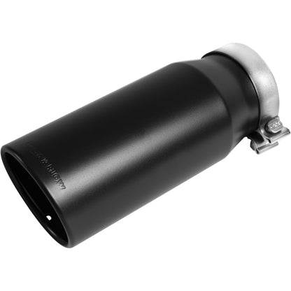 Magnaflow Tip Stainless Black Coated Single Double Round Single Outlet 5in Dia 4in Inlet 13in L 35240 35240 Photo - Primary