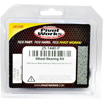 Pivot Works Suzuki Wheel Bearing Kit Premium Bearings 25-1440-P 25-1440-P Photo - Primary
