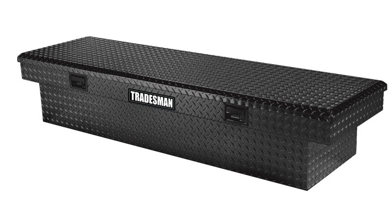 Tradesman Aluminum Economy Cross Bed Truck Tool Box (70in./Front Opening) - Black 7111000