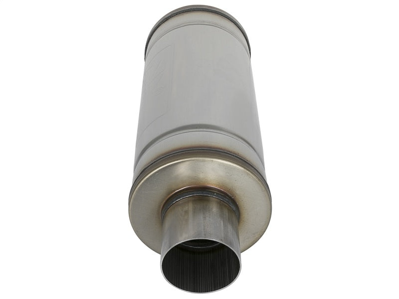 aFe MACH Force-Xp 3" 409 Stainless Steel Muffler 3" Inlet/Outlet, 14"L x 6 49M00012 Photo - Unmounted