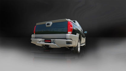 Corsa 02-06 Chevrolet Avalanche 5.3L V8 3in Sport Cat-Back Exhaust w/ twin 4in Black Tips 14250BLK 14250BLK Photo - Mounted