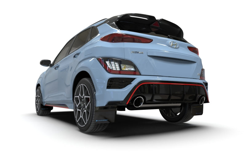 Rally Armor 2022 Hyundai Kona N Black UR Mud Flap w/ Red Logo MF83-UR-BLK-RD MF83-UR-BLK-RD User 1