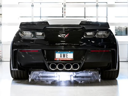 AWE Tuning 14-19 Chevy Corvette C7 Z06/ZR1 (w/o AFM) Track Edition Axle-Back Exhaust w/Chrome Tips 3020-42073 3020-42073 Photo - Mounted
