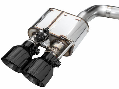 AWE Tuning AWE 2024 Ford Mustang Dark Horse S650 RWD SwitchPath Catback Exhaust w/ Quad Diamond Black Tips 3025-43375 3025-43375 Photo - out of package