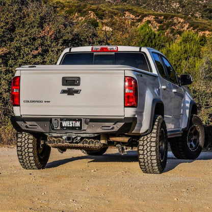 Westin 15-22 Chevrolet/GMC Colorado/Canyon Pro-Series Rear Bumper - Textured Black 58-421055 58-421055 Photo - Mounted