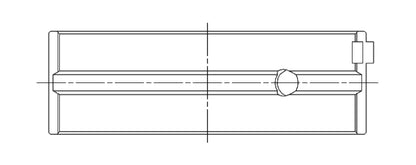 ACL Race Series Main Bearings Toyota 3SGTE Race Series Size: 0.5 5M8361H-.50 Technical Drawing