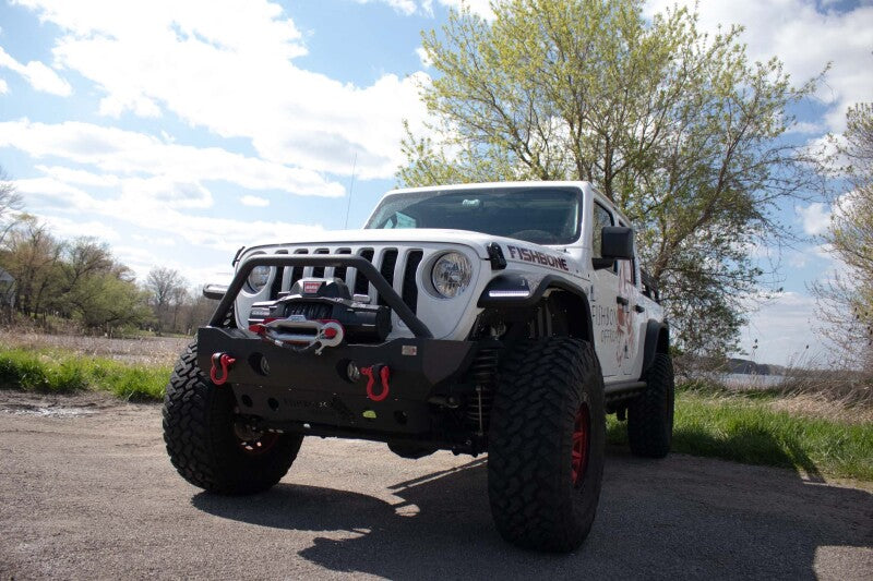 Fishbone Offroad 2018+ Jeep Wrangler JL/JLU/2020+ Gladiator JT  Alum Front Fender Flares  - Black FB33455F FB33455F Photo - lifestyle view