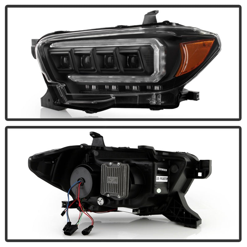 Spyder 16-20 Toyota Tacoma Halogen Model Only High-Power LED Headlights - Black PRO-YD-TT16HALAP-BK 5088376 5088376 Photo - Unmounted