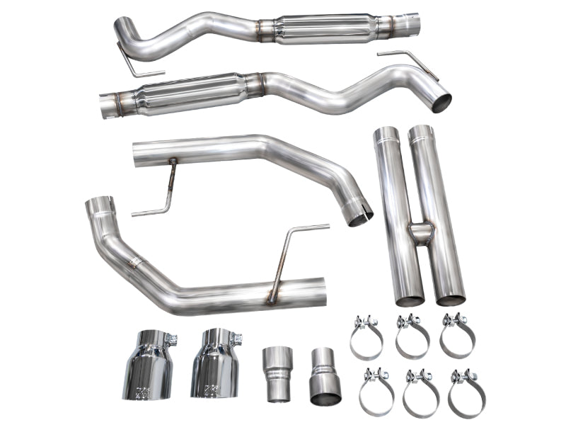 AWE Tuning AWE 2024 Ford Mustang GT Fastback S650 RWD Track Edition Catback Exhaust w/ Dual Chrome Silver Tips 3020-32650 3020-32650 Photo - out of package